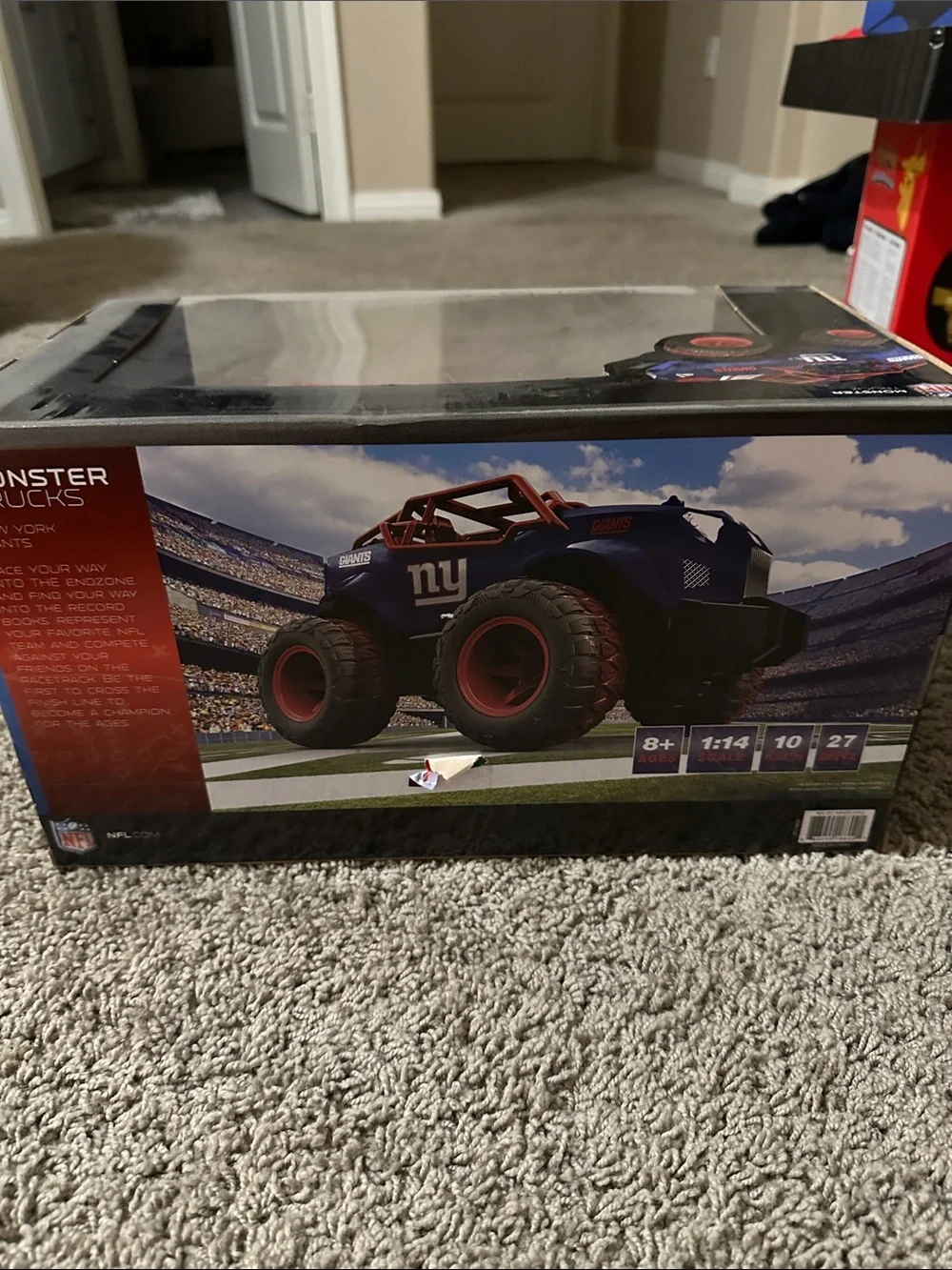 NFL Blue and Red New York Giants Remote Control Monster Truck
